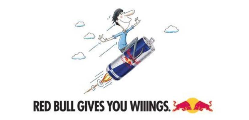 Image d'une campagne publicitaire de Red Bull.